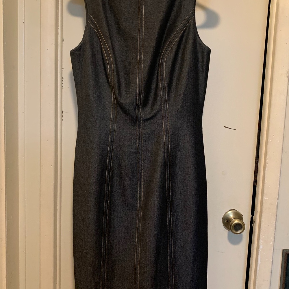 Cache collection sheath denim dress